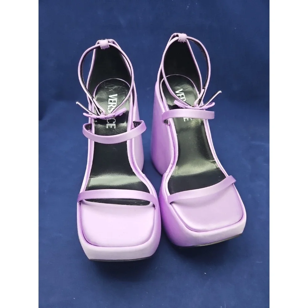 Versace Platform Sandals Shoes Nashville Summer Nights Sz 7  Lilac Purple Heels